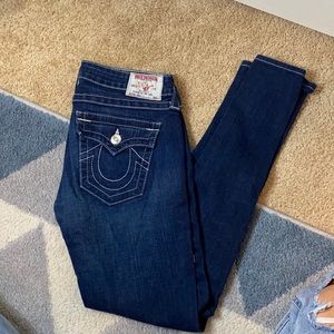 True religion skinny jeans size 28